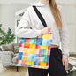 Mosaic Meadows Canvas Tote Bag