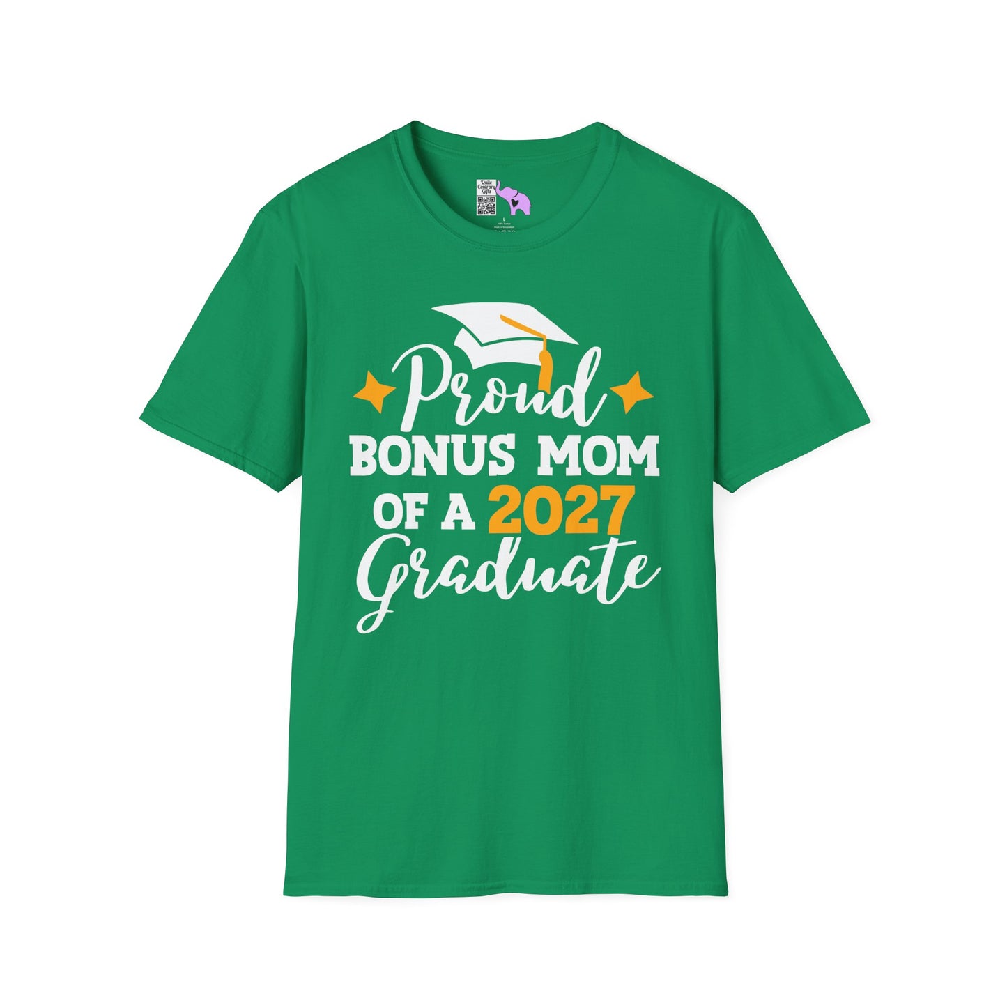 Proud Bonus Mom of a 2027 Graduate Adult T-shirt
