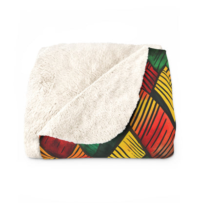 Joyful Vibes Sherpa Fleece Blanket
