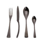 4PCS Set Black Stainless Steel Cutlery Korean Dinnerware Set