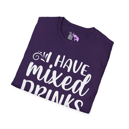 I Have Mixed Drinks About My Feelings Adult T-shirt