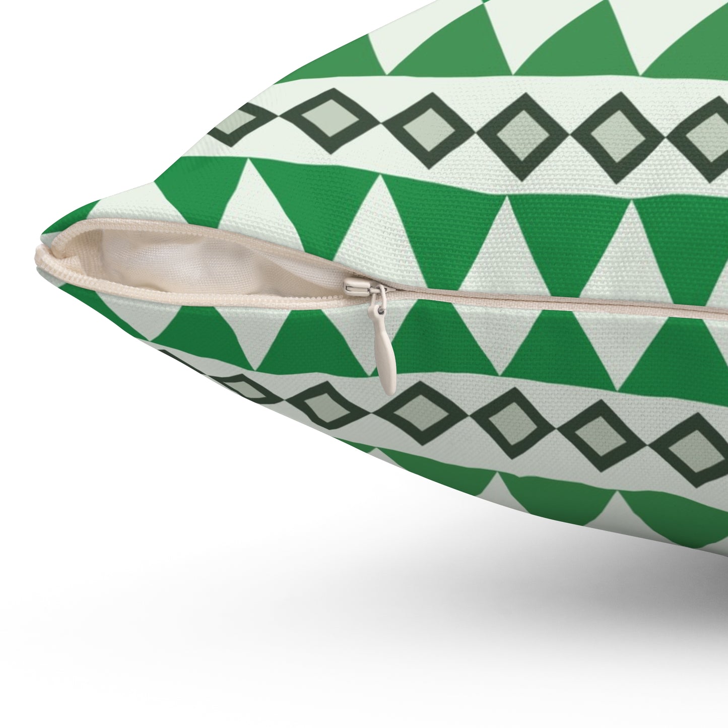 Moss Cairn Stripes Throw Pillow