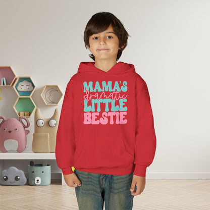 Mama's Dramatic Little Bestie Youth Heavy Blend Hoodie