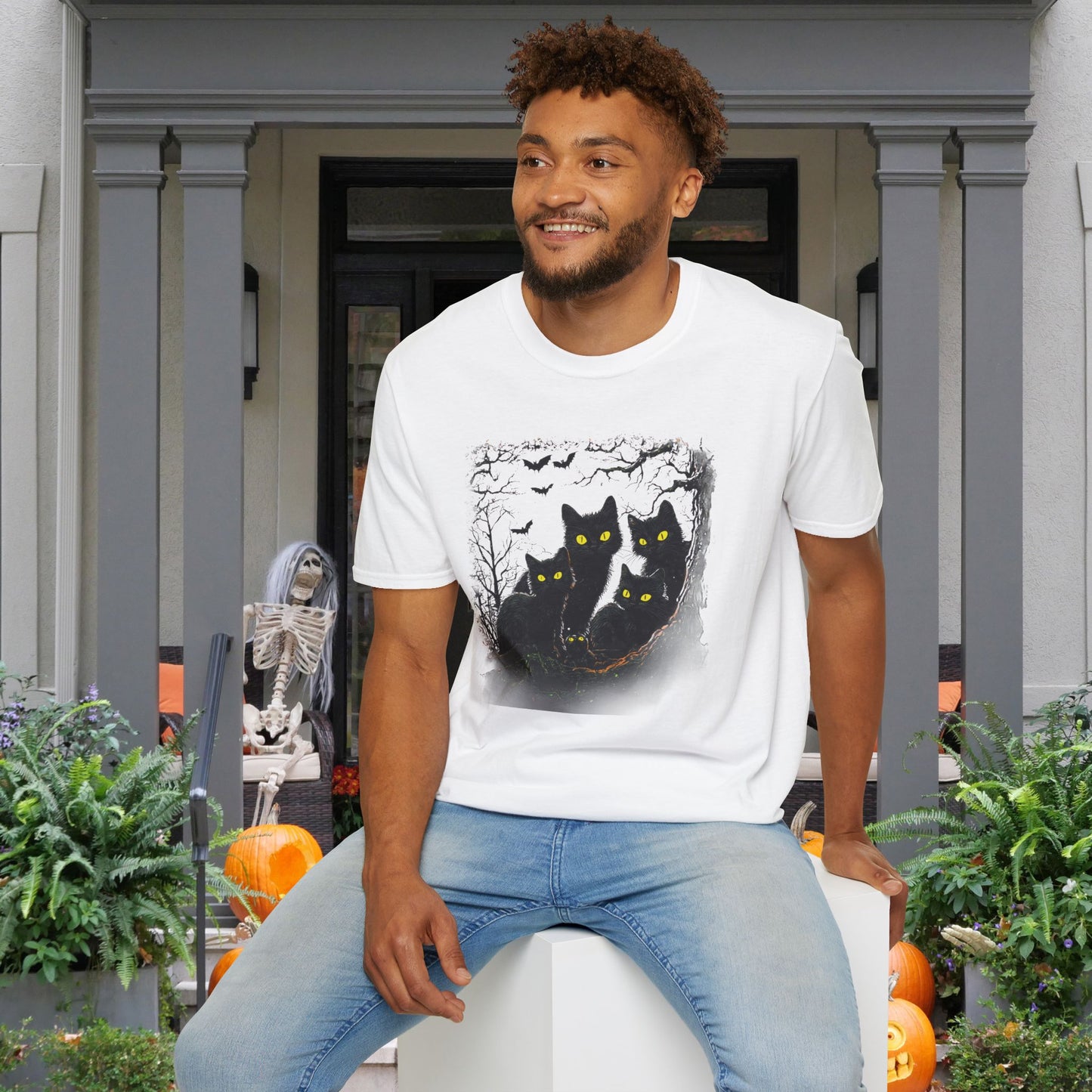 Black Cats Adult T-shirt