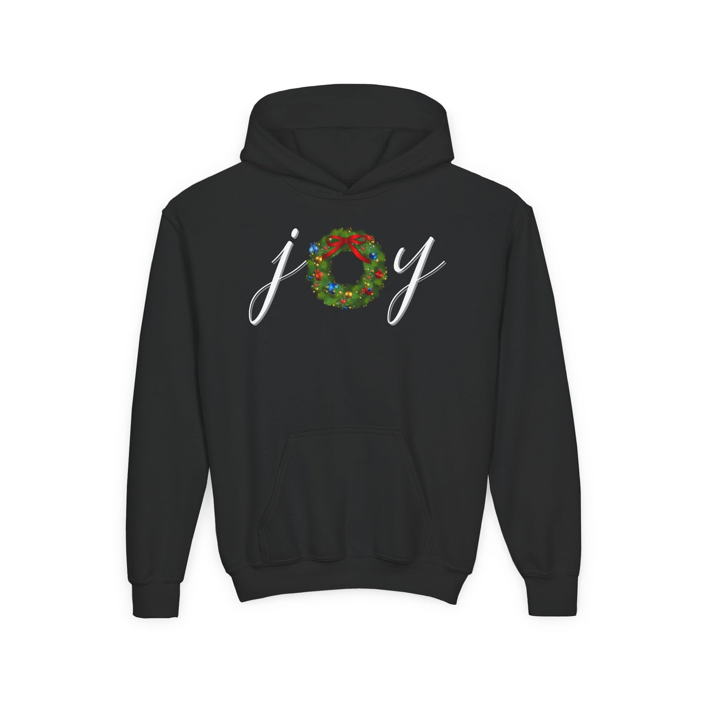 Joy w/Wreath Youth Hoodie