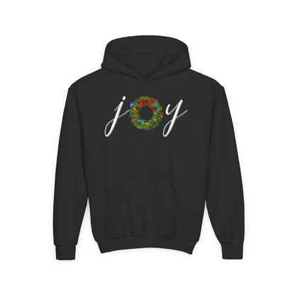 Joy w/Wreath Youth Hoodie