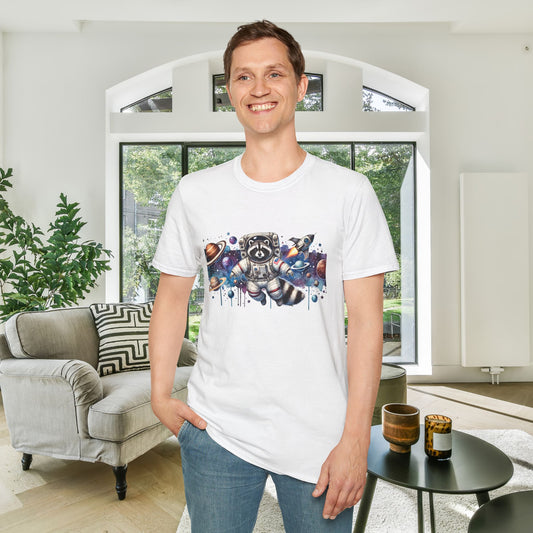 Astronaut Panda Adult T-shirt