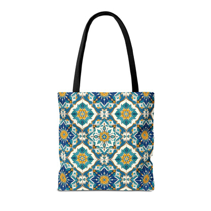 Mediterranean Lace Canvas Tote Bag