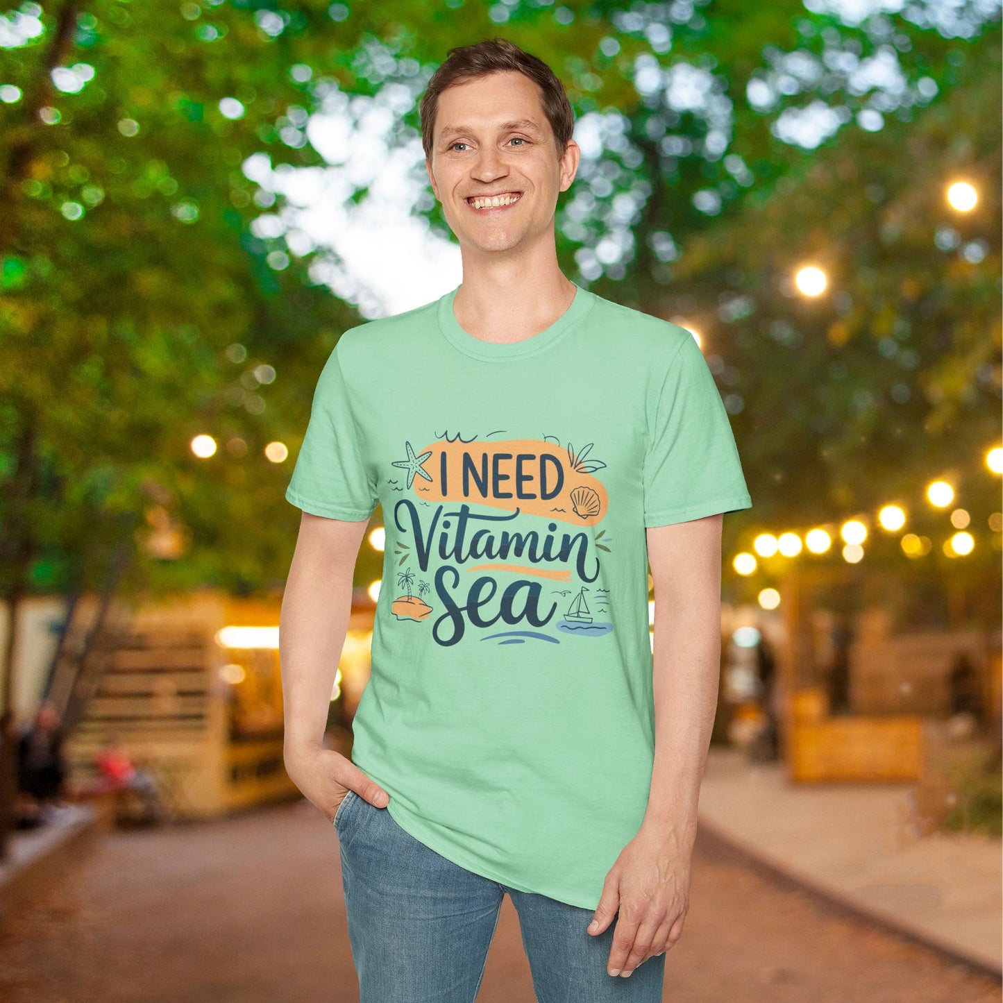 I Need Vitamin Sea Adult T-shirt
