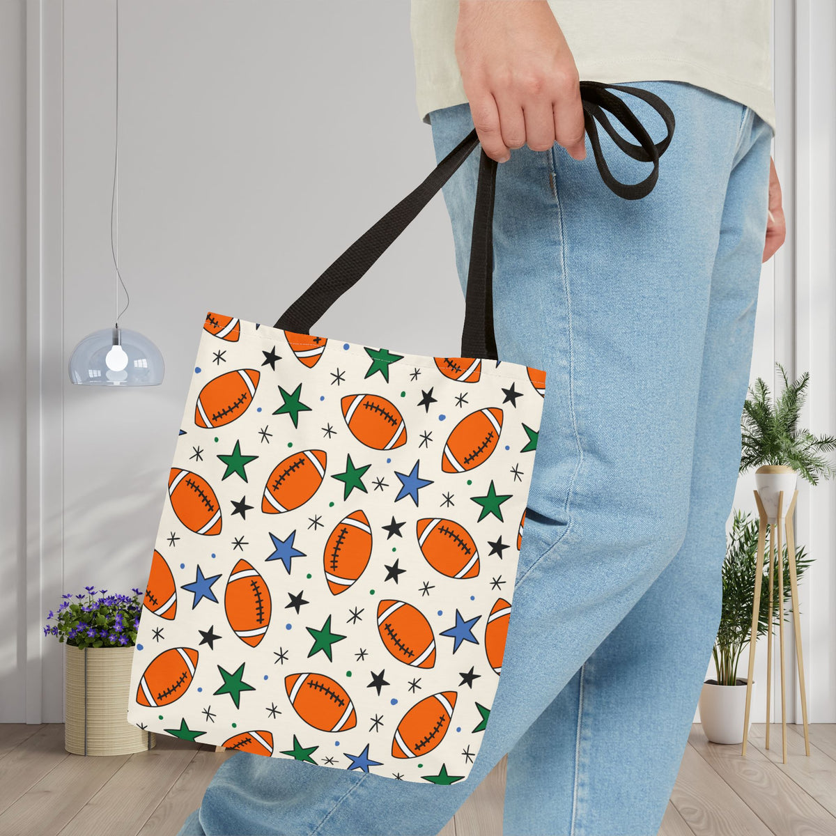 Touchdown Stars Canvas Tote Bag