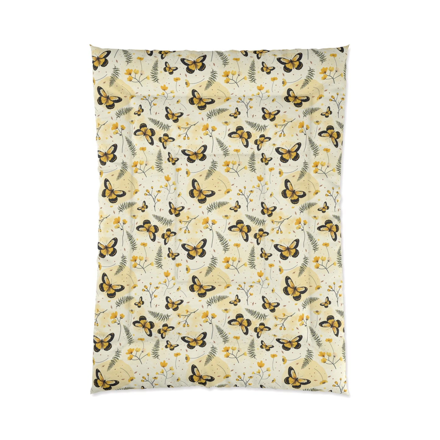 Sunlit Butterfly Bloom Comforter