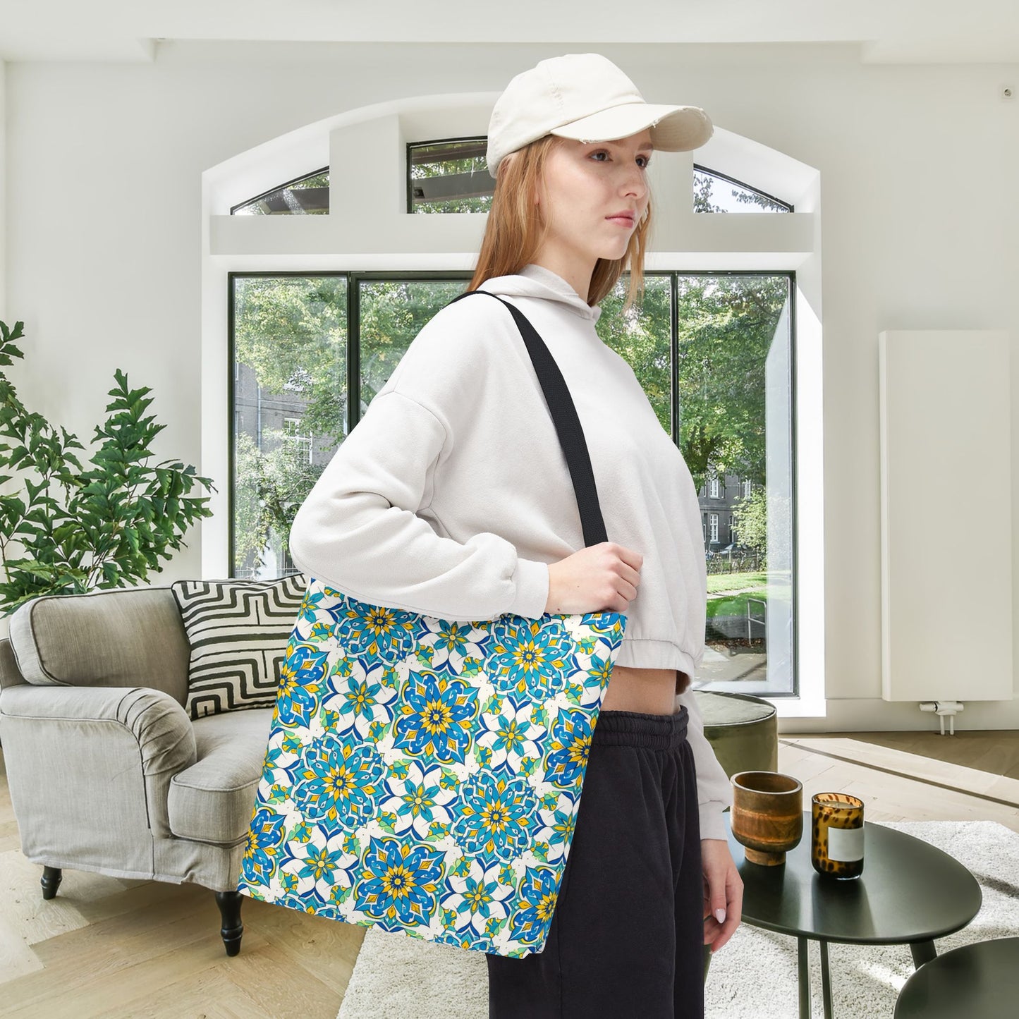 Porto Breeze Canvas Tote Bag