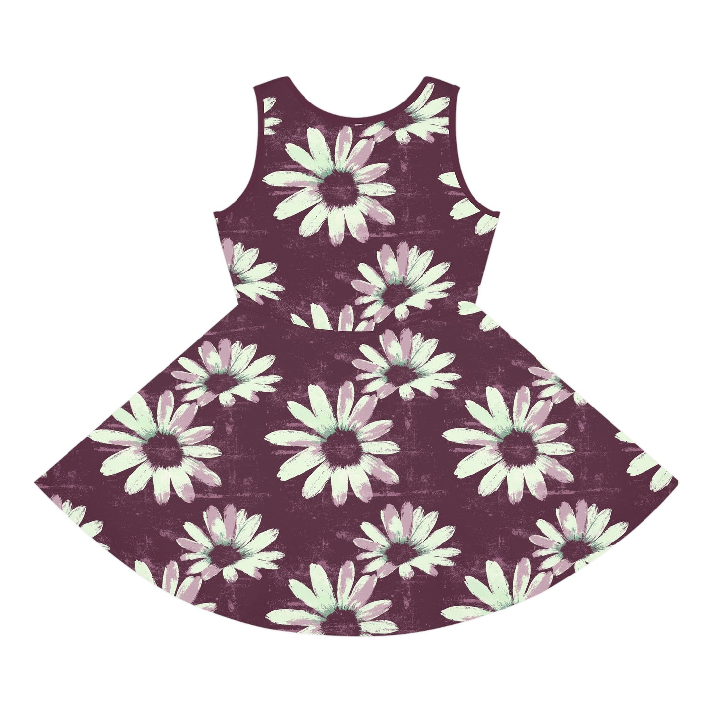 Purple Tide Petals Girls' Sleeveless Sundress