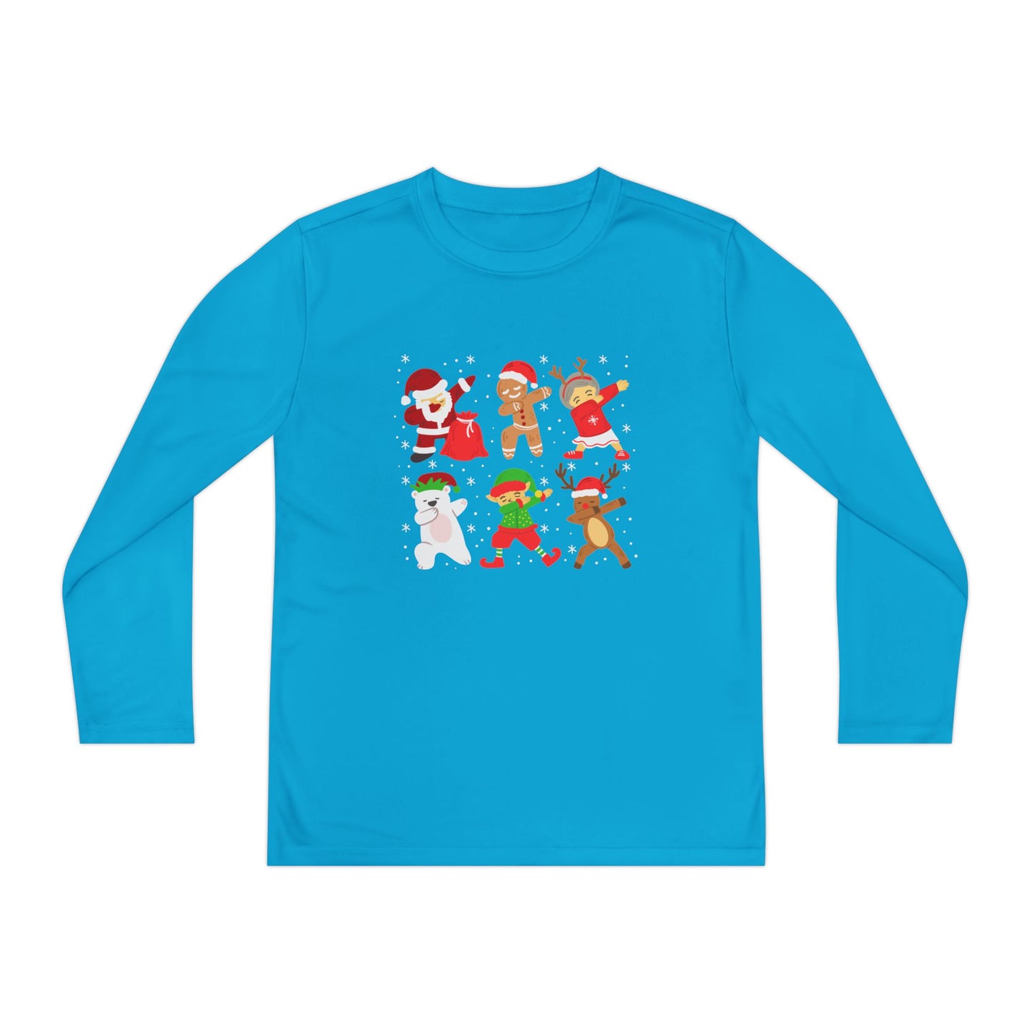 Dabbing Santa Crew Youth Long Sleeve Tee