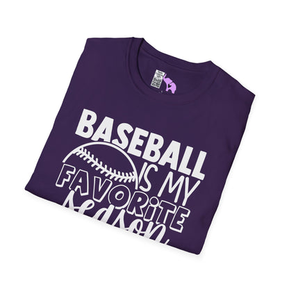 Baseball Is My Favorite Season Adult T-shirt