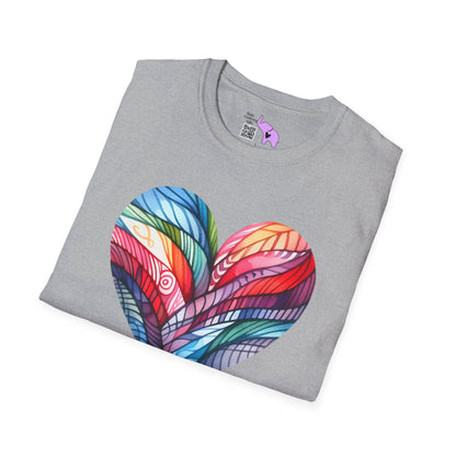 Heart of Many Colors Adult T-shirt