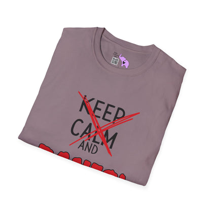 Keep Calm and Panic Adult T-shirt