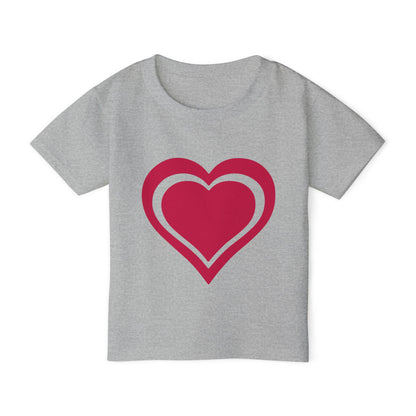 Outline Heart Heavy Cotton™ Toddler T-shirt
