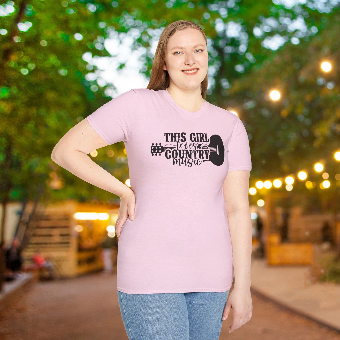 This Girl Loves Country Music Adult T-shirt