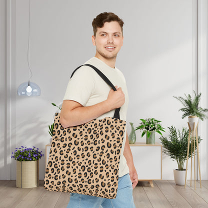 Cheetah Print Canvas Tote Bag