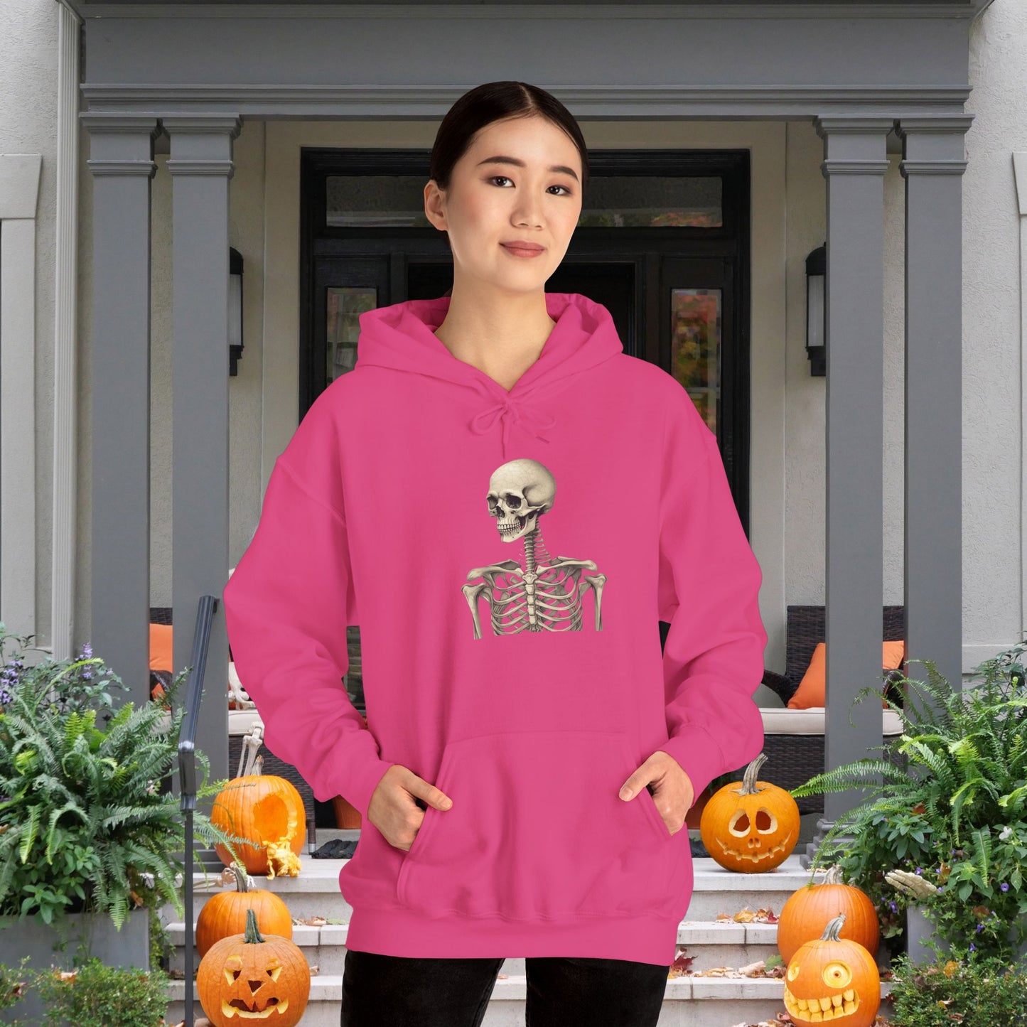 Skeleton Person Heavy Blend™ Hooded Sweatshirt