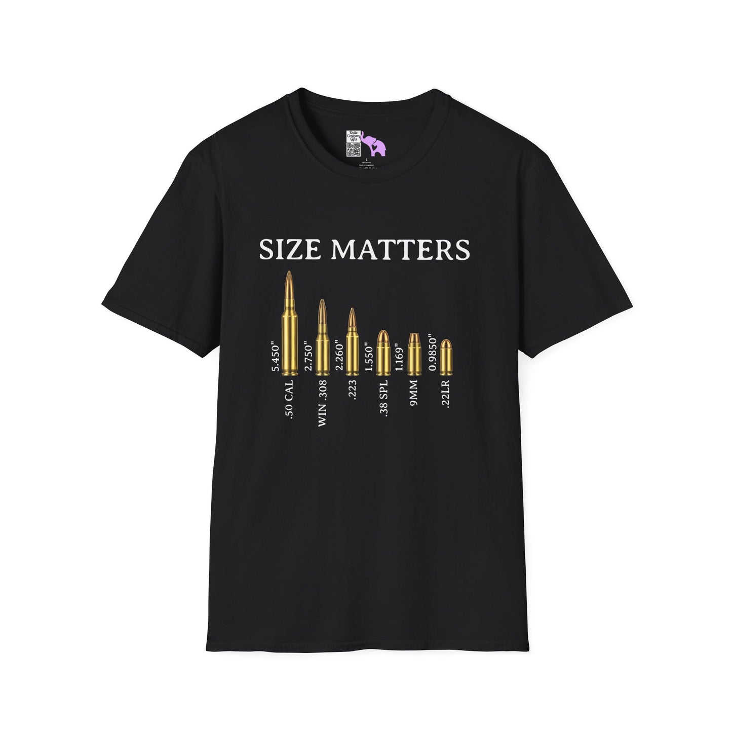 Size Matters (Ammo) Adult T-shirt