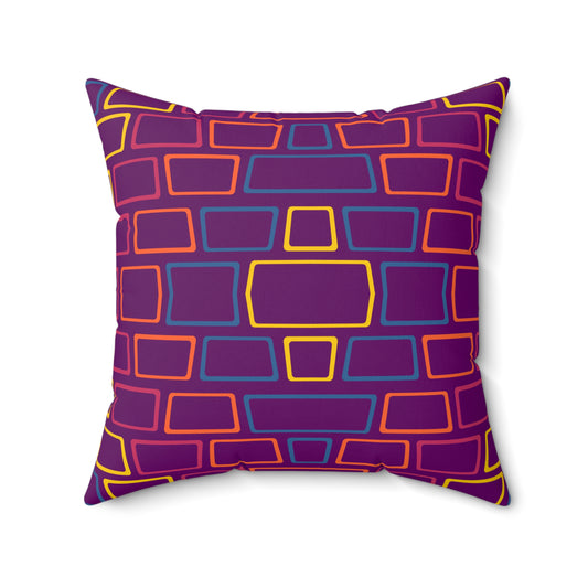 Purple Brick Wall Basic Bedding Set