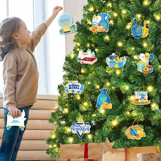 Jewish Hanukkah Party Ornaments