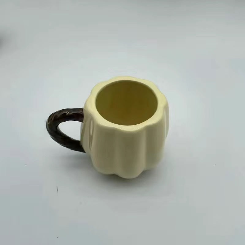 Vintage Ceramic Pumpkin Mug