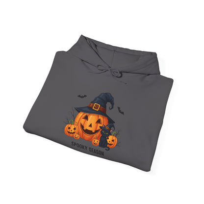 Spooky Season (Jack-O-Lantern/Black Cat) Heavy Blend™ Hooded Sweatshirt