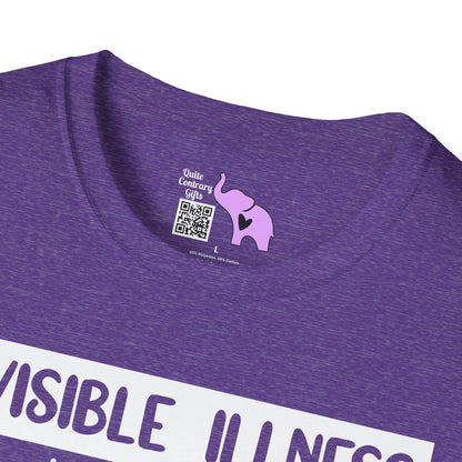 Invisible Illness: Just Because You Can't See It Doesn't Mean It's Not Real Adult T-shirt