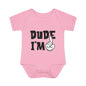 Dude I'm 1 Infant Baby Rib Bodysuit