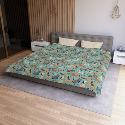 Dapper Doggies Microfiber Duvet Cover