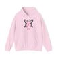 Butterfly Pink Support Ribbon Adult Heavy Blend™ Hoodie