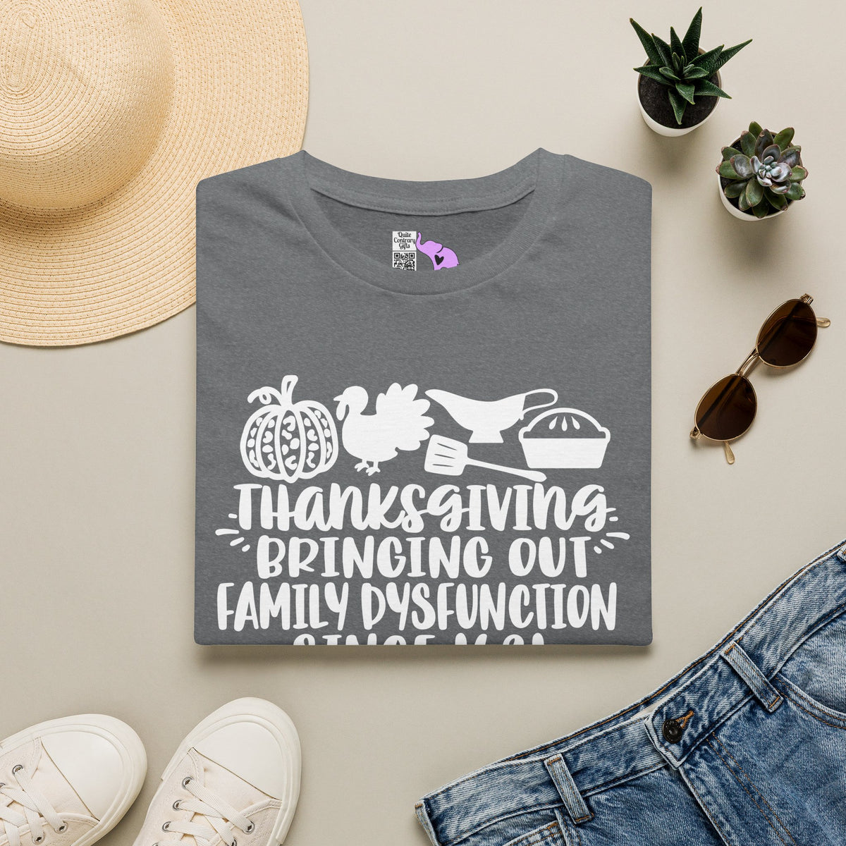 Thanksgiving Bringing Out Family Dysfunction Since 1671 Adult T-shirt