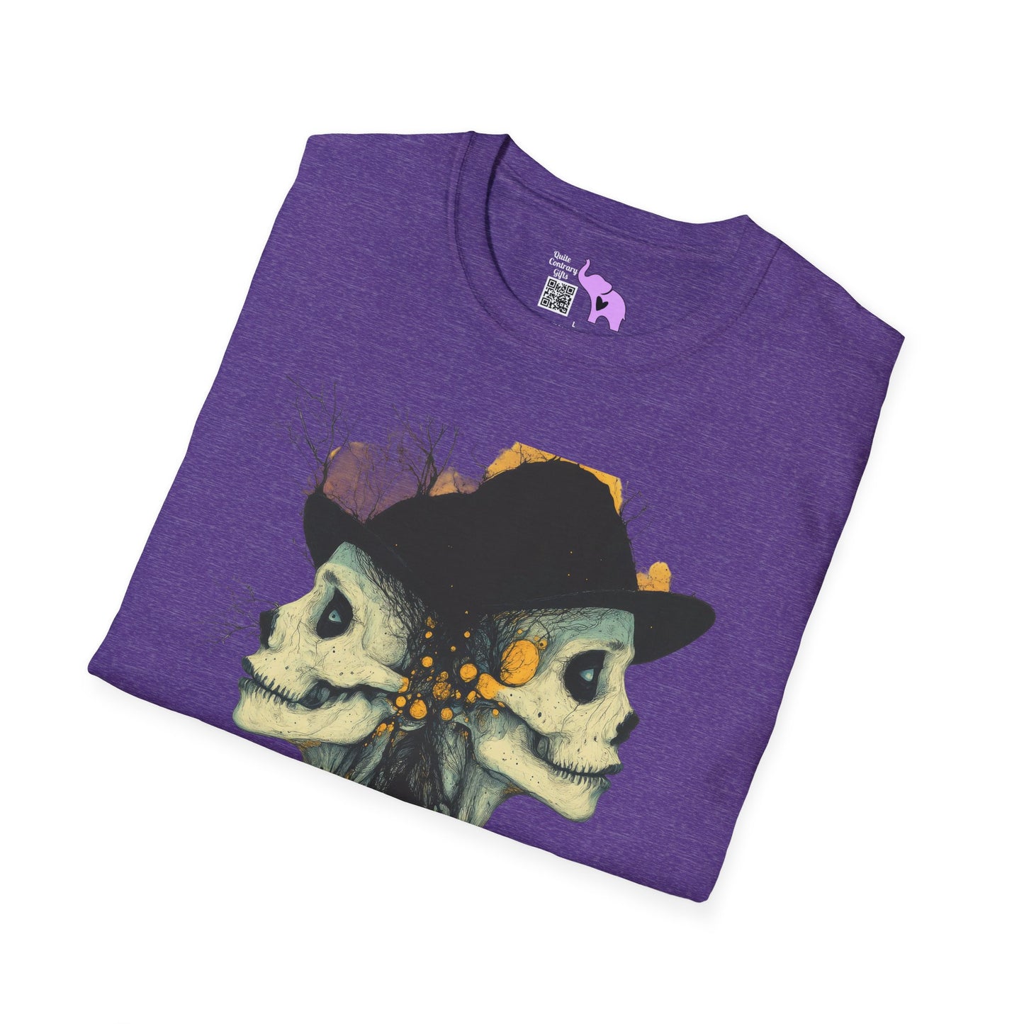 Creepy Skull Witches Adult T-shirt