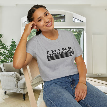 Think Differently Adult T-shirt