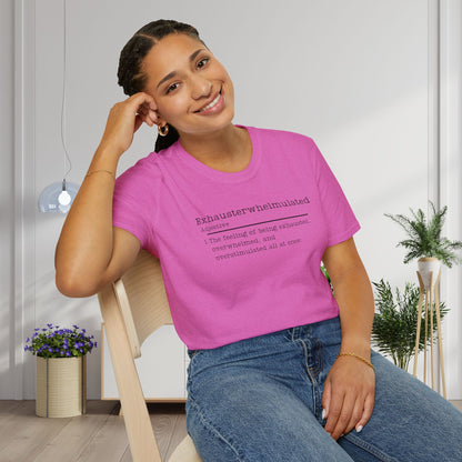 Exhausterwhelmulated Definition Adult T-shirt
