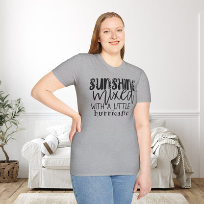 Sunshine Mixed With A Little Hurricane Adult T-shirt