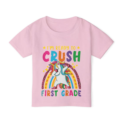 I'm Ready to CRUSH 1st Grade Unicorn Heavy Cotton™ Toddler T-shirt