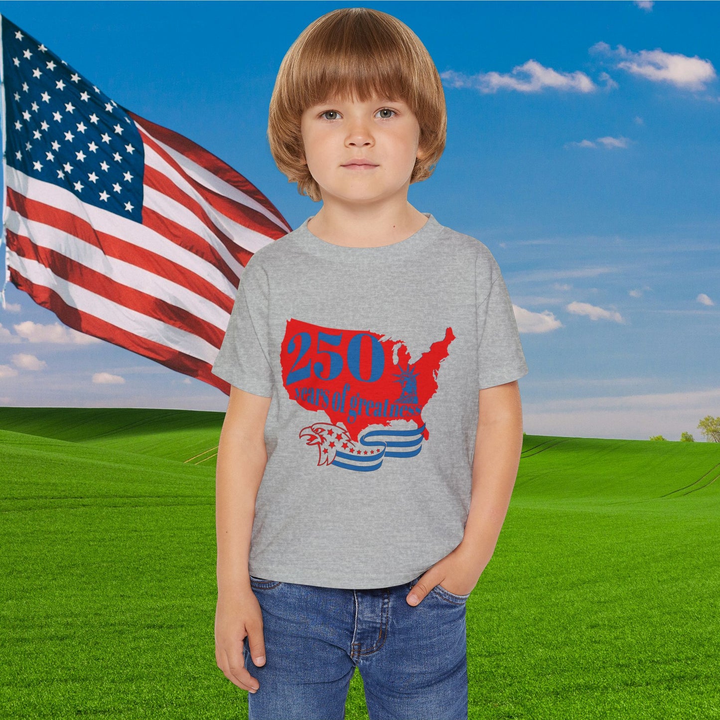 250 Years of Greatness  Heavy Cotton™ Toddler T-shirt