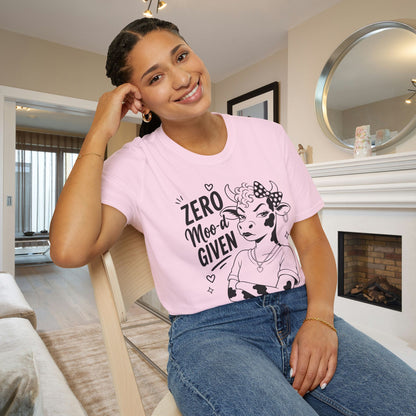 Zero Moo-d Given Adult T-shirt