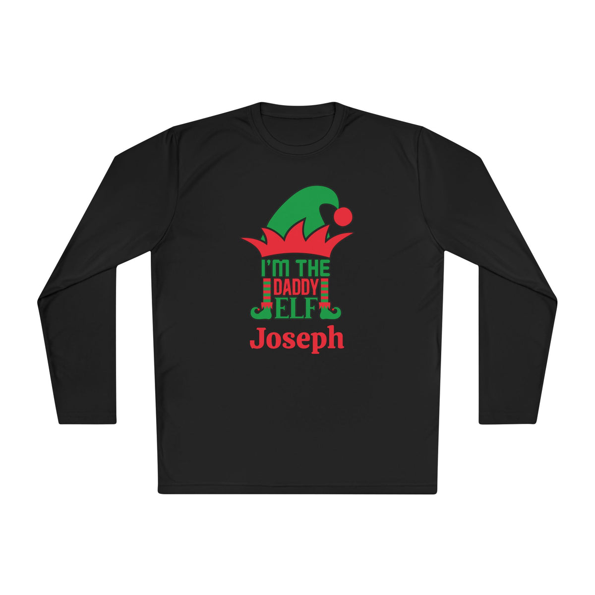 I'm The Daddy Elf Personalized Adult Long Sleeve Tee