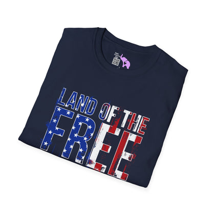 Land of the Free Home of the Brave Adult T-Shirt