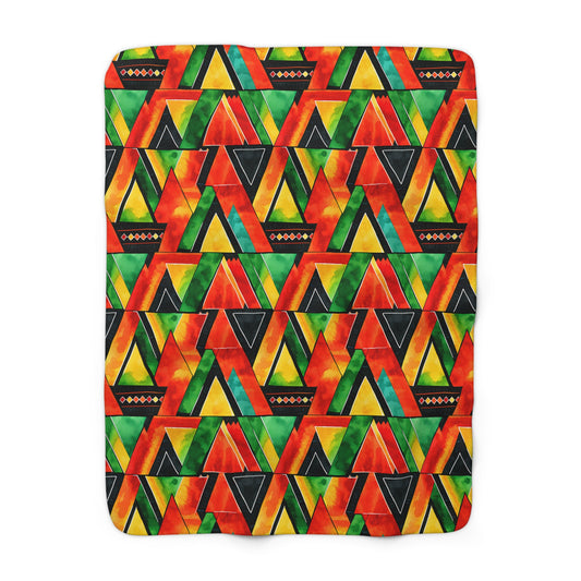 Abundance Vibes Sherpa Fleece Blanket