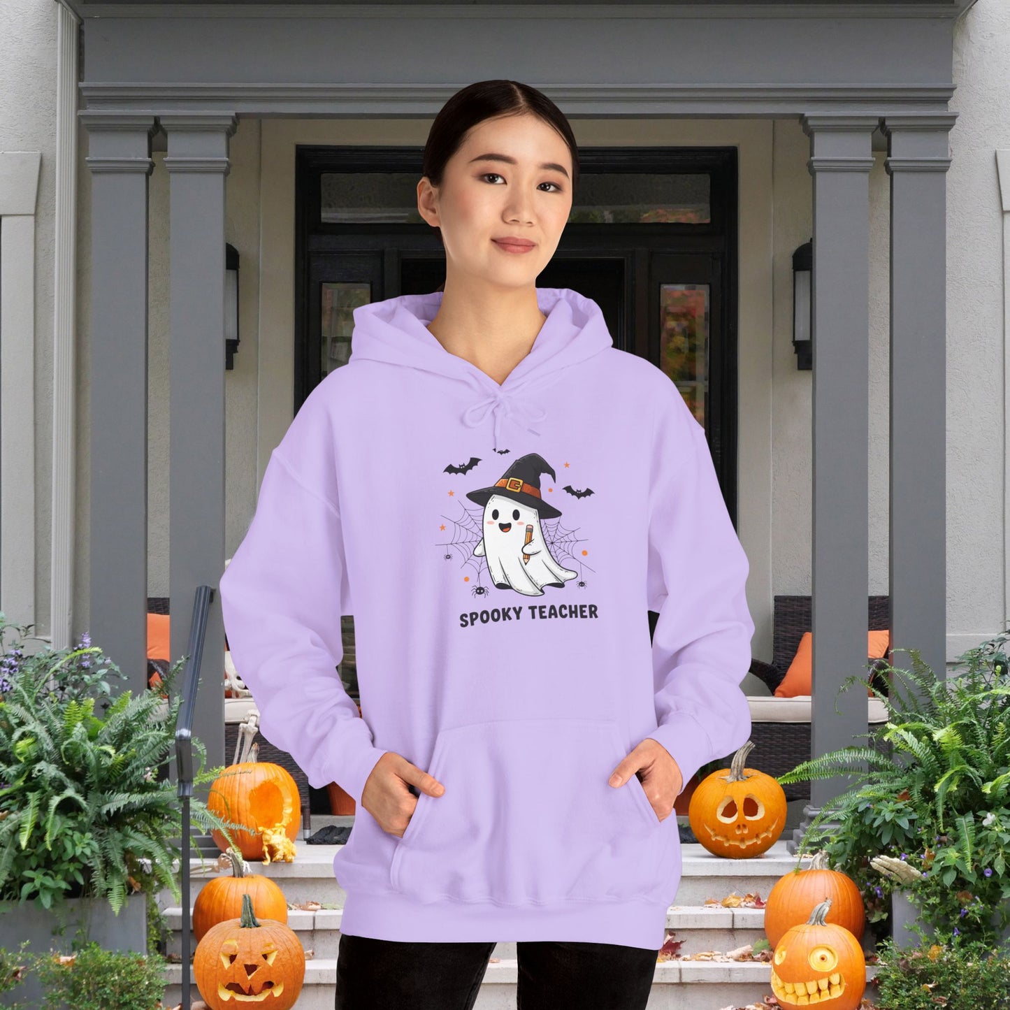 Spooky Teacher Heavy Blend™ Hooded Sweatshirt