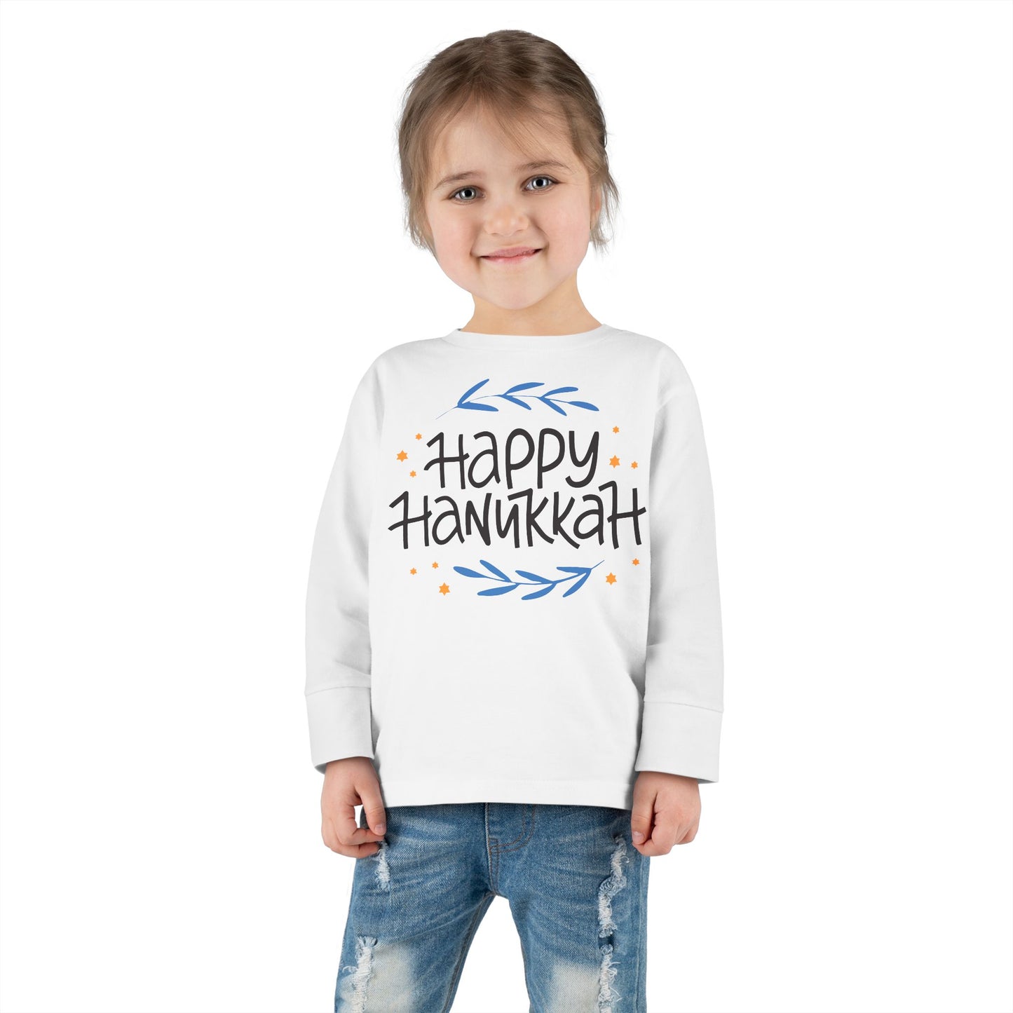 Happy Hanukkah 2 Toddler Long Sleeve Tee