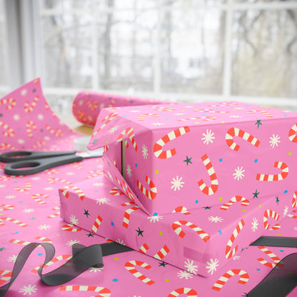 Peppermint Wishes Wrapping Paper