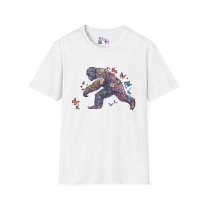 Flowers & Butterflies Bigfoot Adult T-shirt
