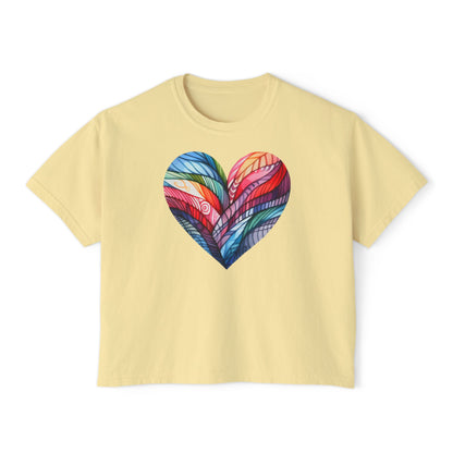 Heart of Many Colors Women's Boxy Tee